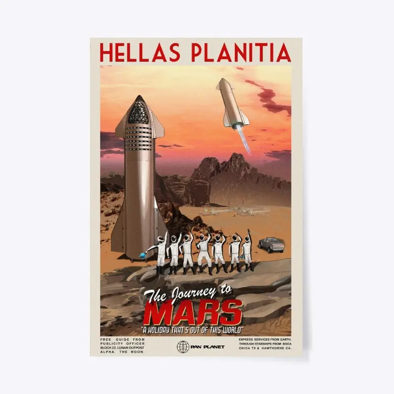 Hellas Planitia Poster